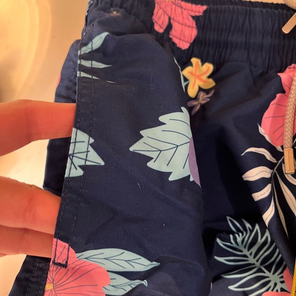 New Surf Cuz Men's Navy Hawaiian Pattern Quick Dry Pockets sm NWT, swim trunks - Picture 11 of 12